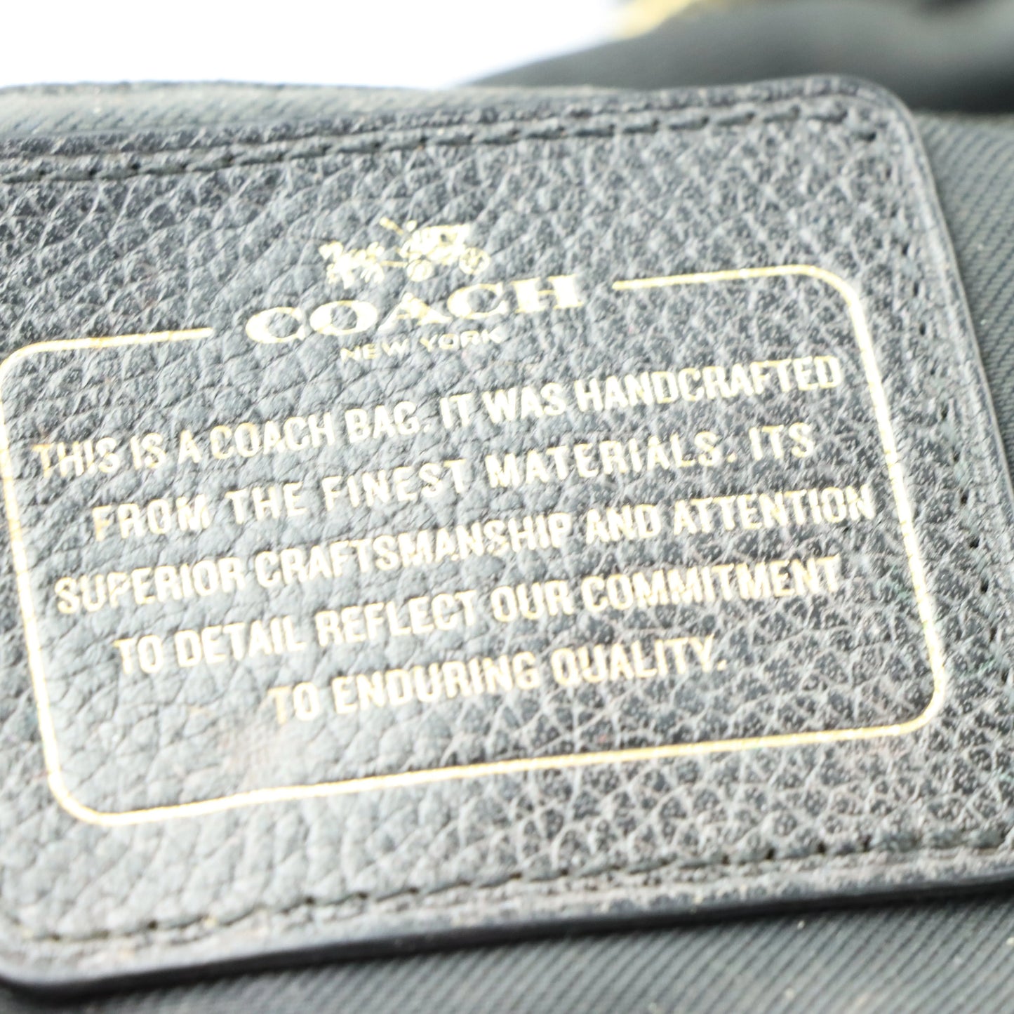 COACH 'Kelsey' Geometric Metallic Suede Black Leather Satchel Bag - Vintage Sole Melbourne