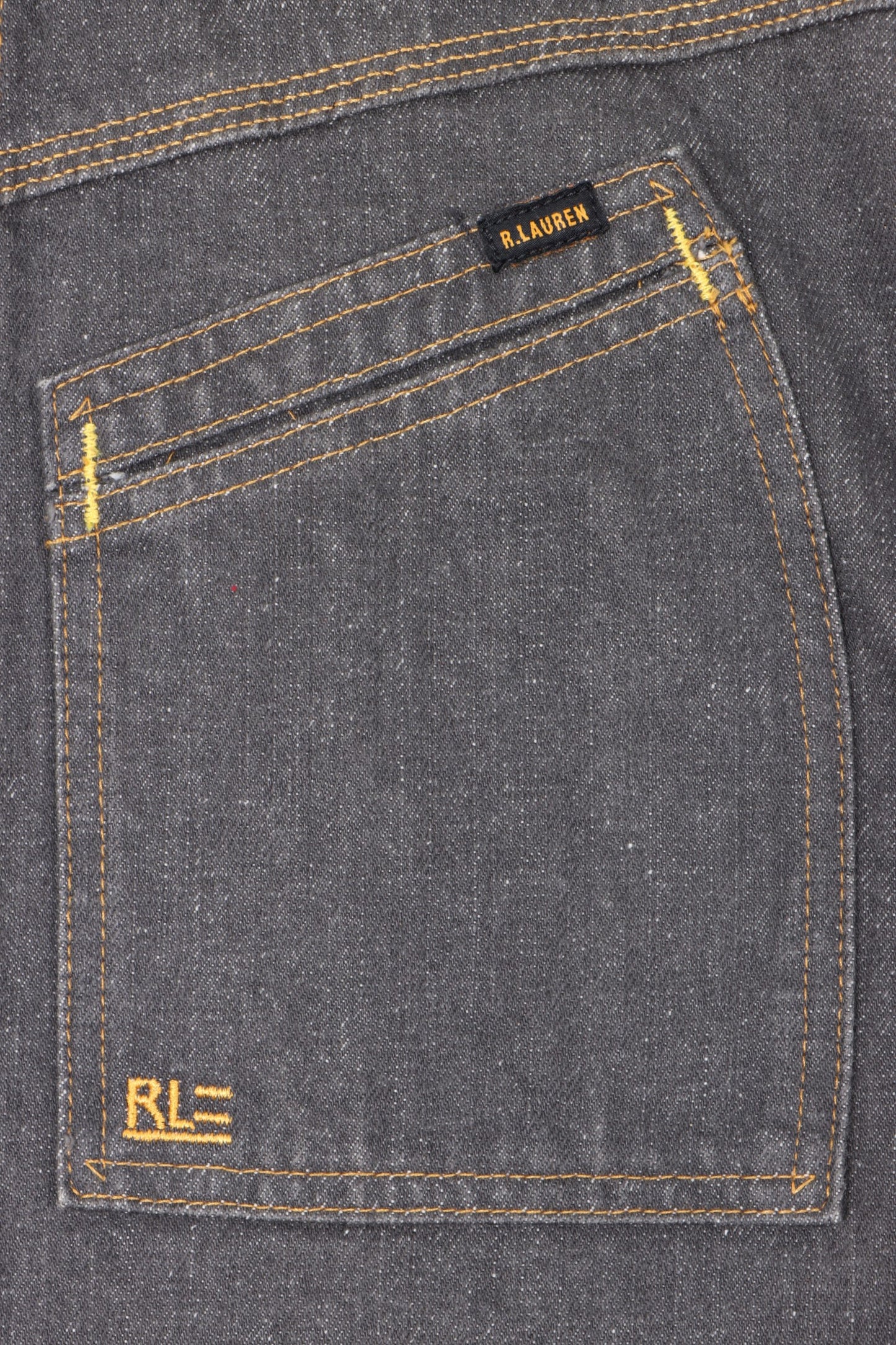 Vintage RALPH LAUREN POLO JEANS CO Denim Front Zip Jacket (XXL)