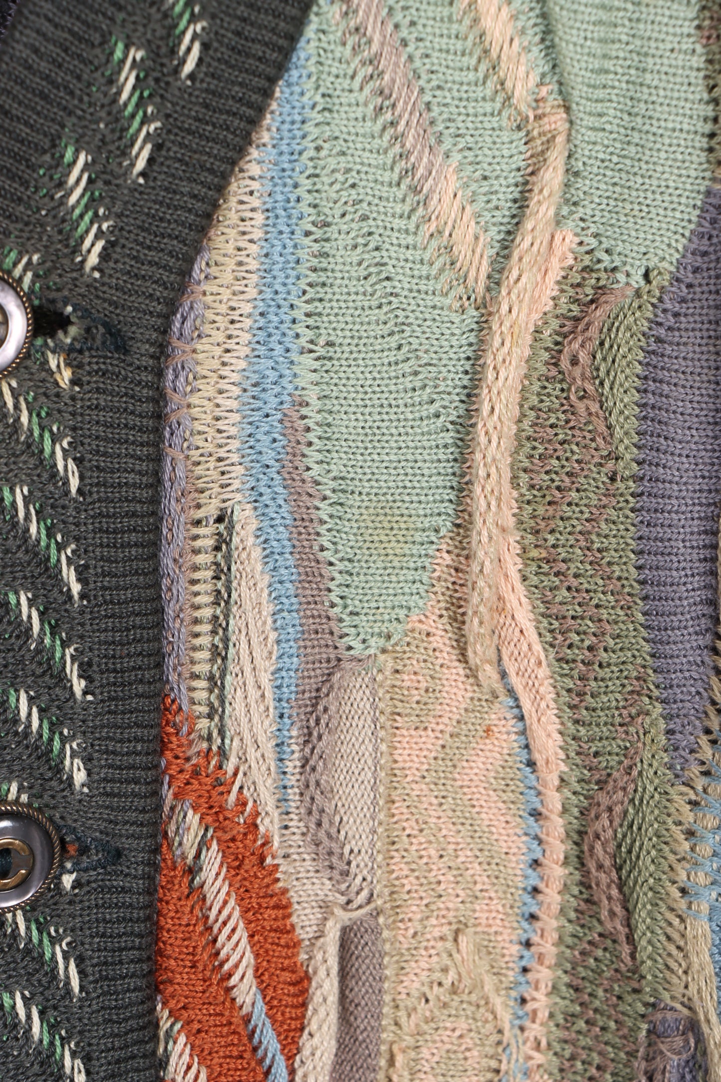 Vintage COOGI Multicoloured 3D Knit Cardigan Australia Made (L)
