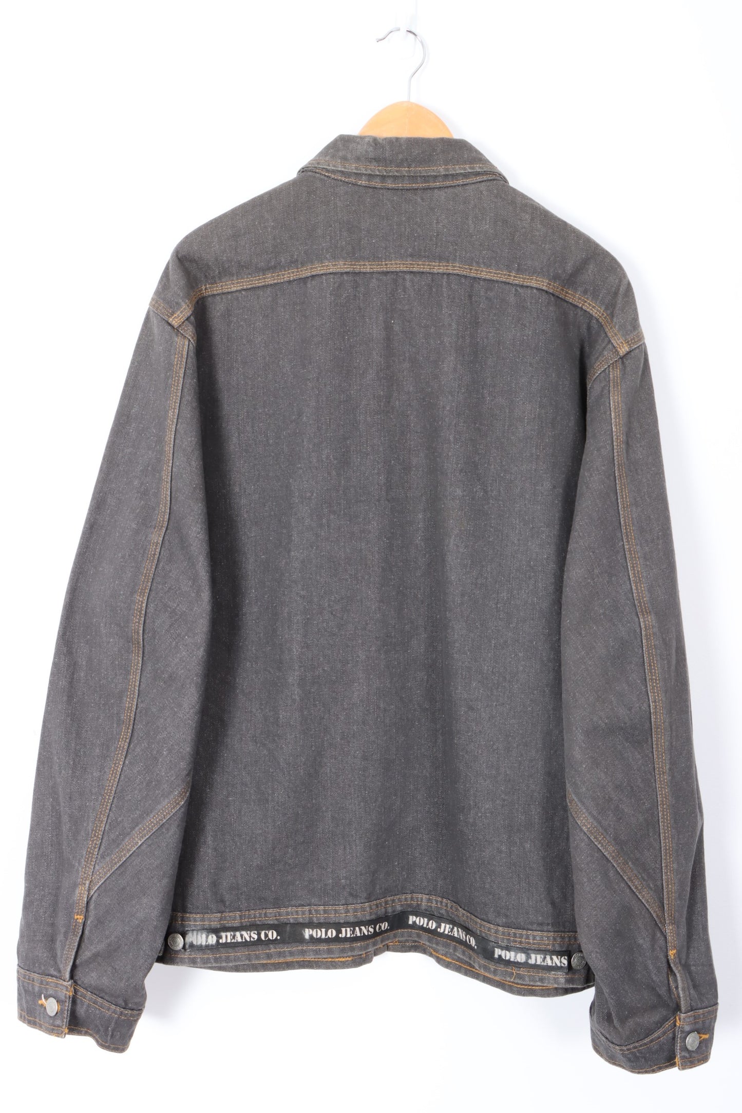 Vintage RALPH LAUREN POLO JEANS CO Denim Front Zip Jacket (XXL)