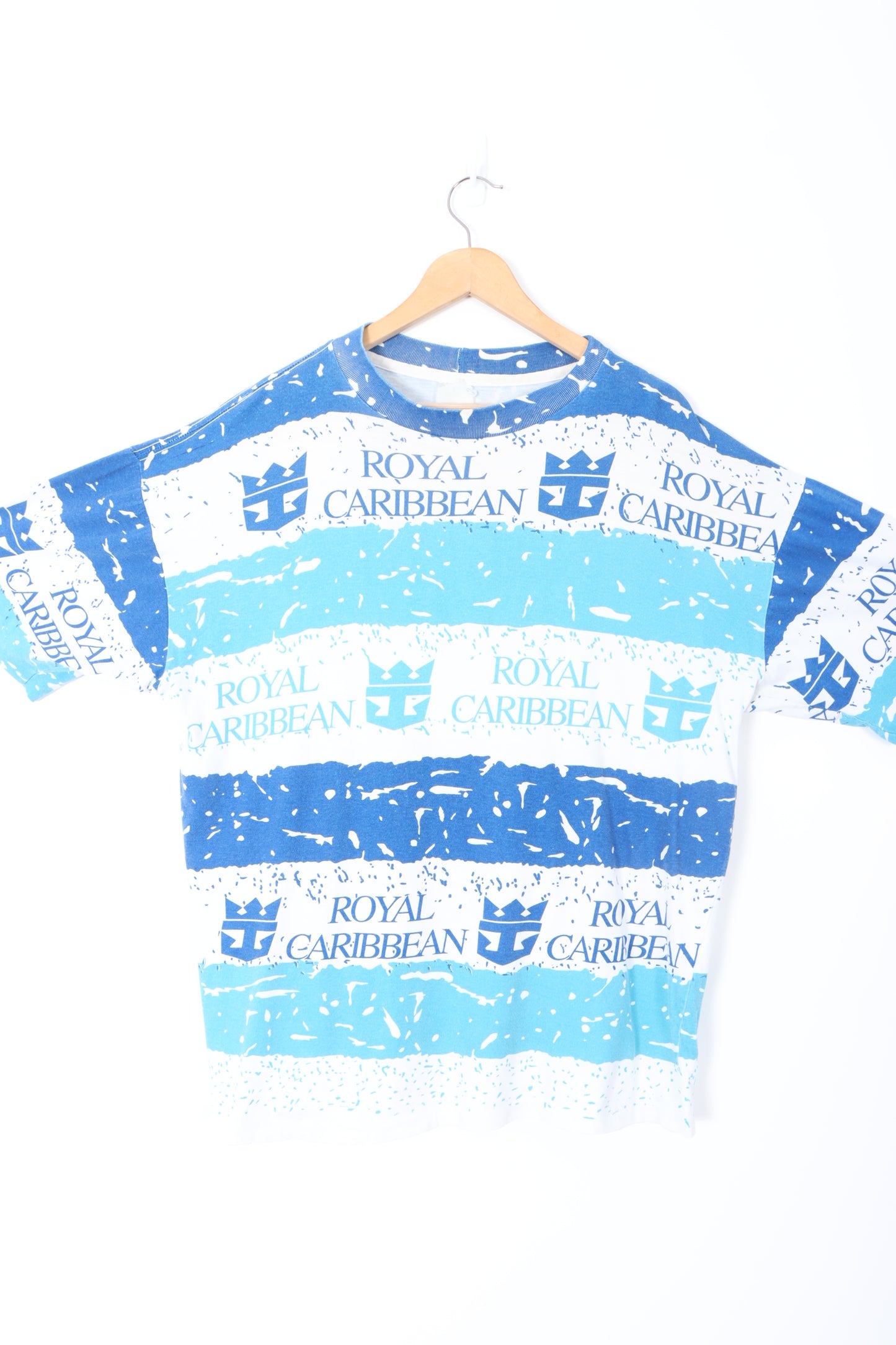 Royal Caribbean Cruise 90s All Over Single Stitch Oversized T-Shirt (L-XL)