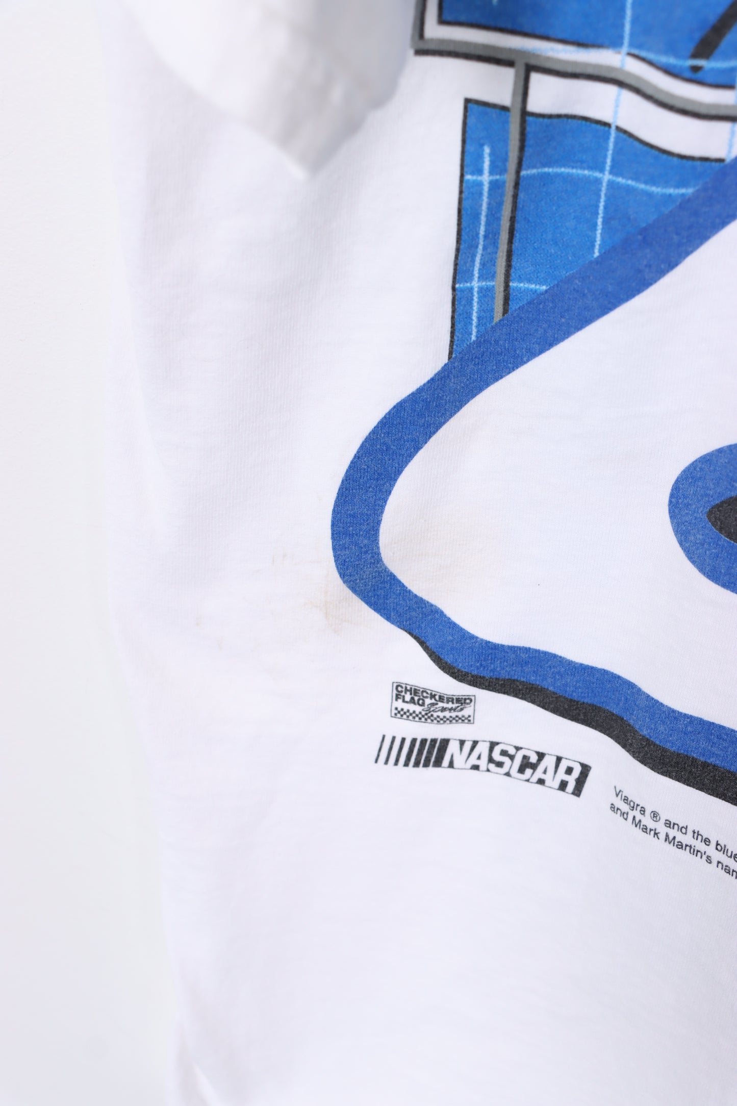 NASCAR Mark Martin #6 'Viagra Racing Team' White T-Shirt (L)