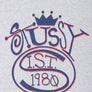 STUSSY Big Crown Logo "IST 1980" Grey T-Shirt (M)