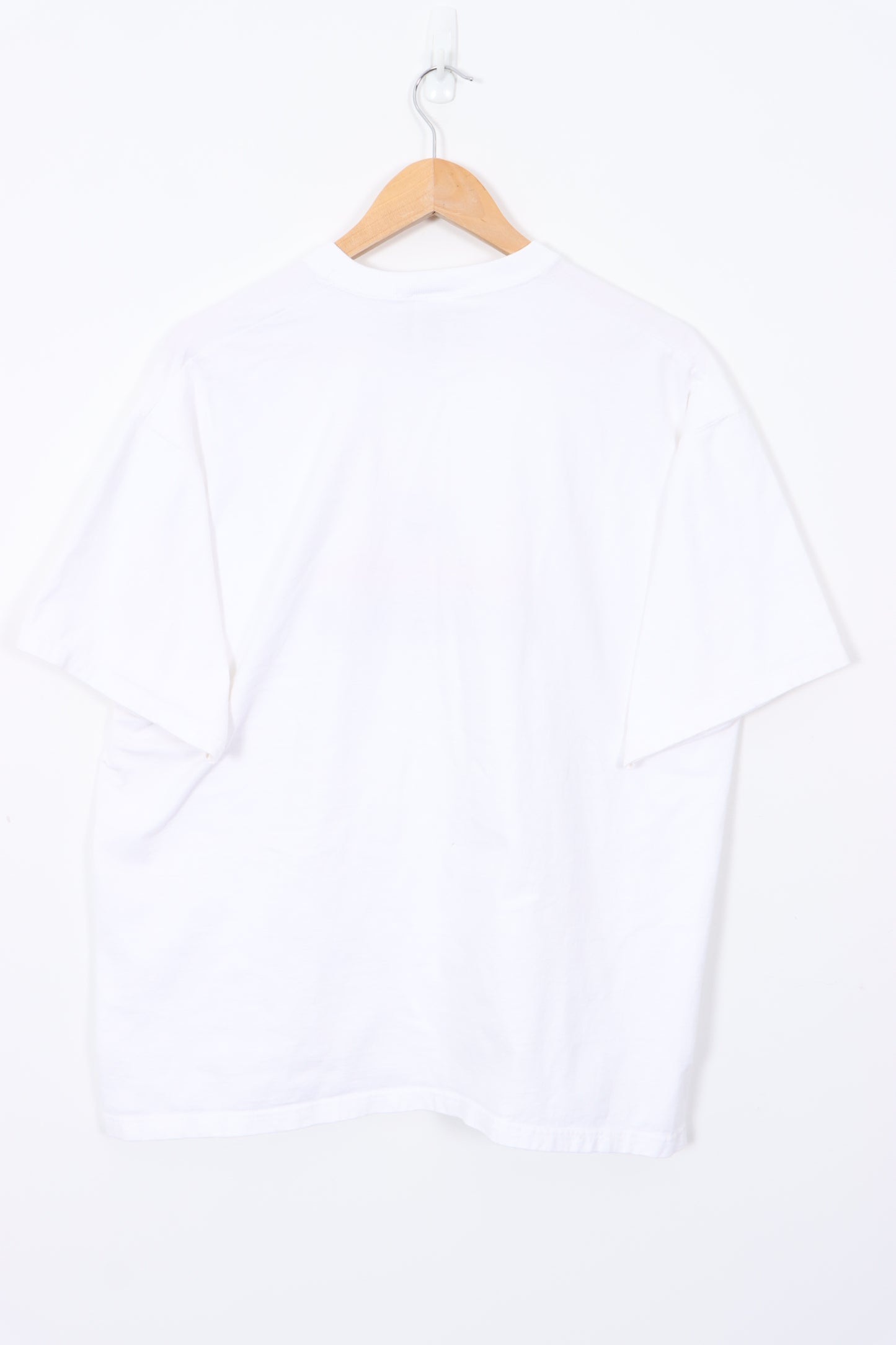 Anaheim Angels MLB Baseball Embroidered White T-Shirt (XL)