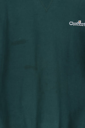 CARHARTT Embroidered Logo Forest Green Sweatshirt (XL)
