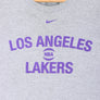 NBA Los Angeles Lakers NIKE Centre Swoosh Spell Out Logo T-Shirt (3XL)