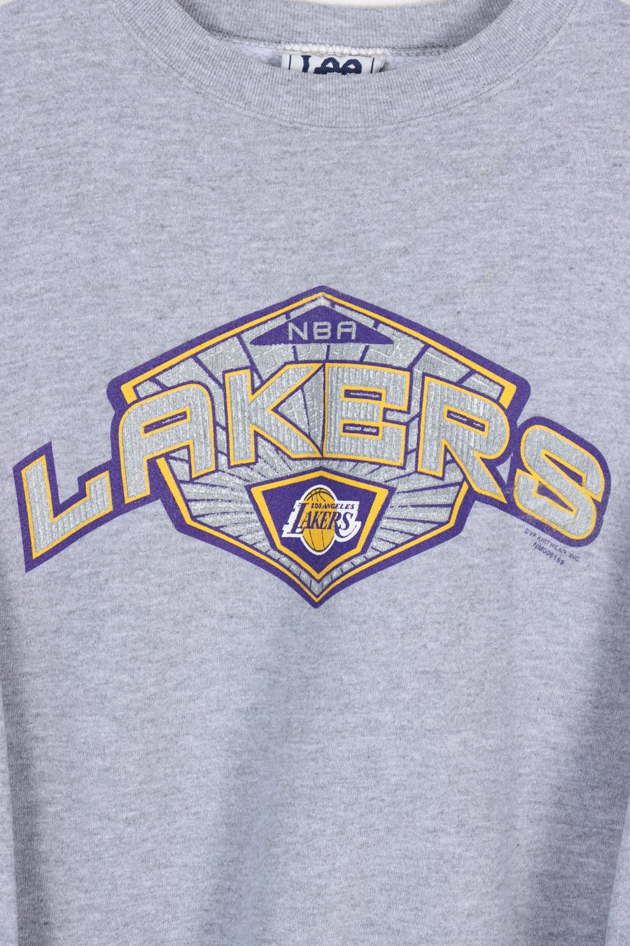 LEE LA Lakers Grey NBA Basketball Sweatshirt (L)