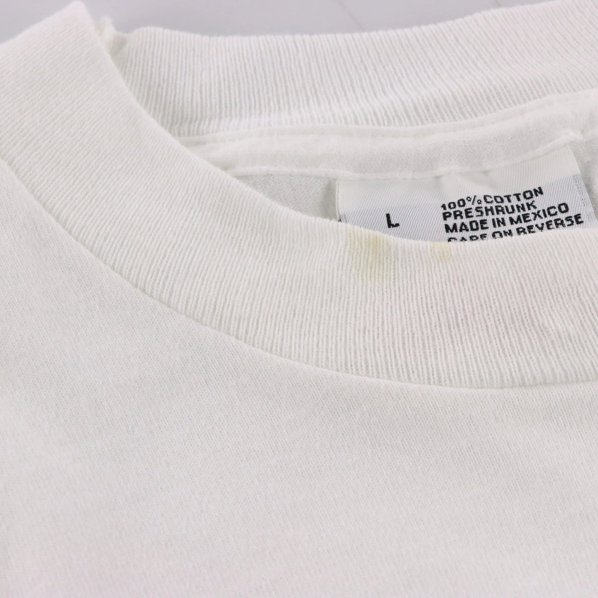 Vintage NASCAR 50th Anniversary Gold Shimmer Graphic "50 Years Of Pure Excitement!" White Tee (M-L)