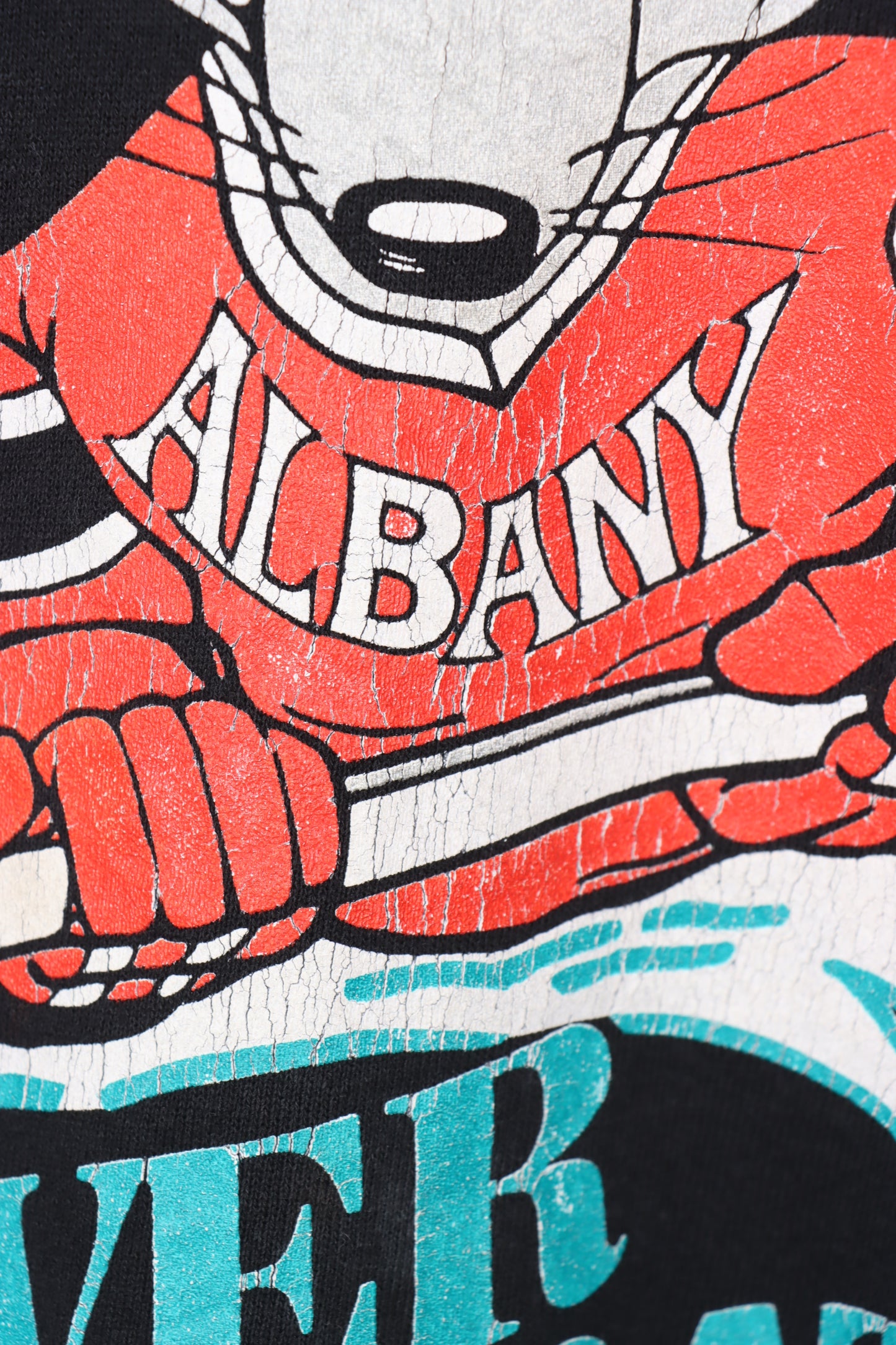1993 Vintage NHL Albany River Rats Front & Back Hockey Sweatshirt (XXL)