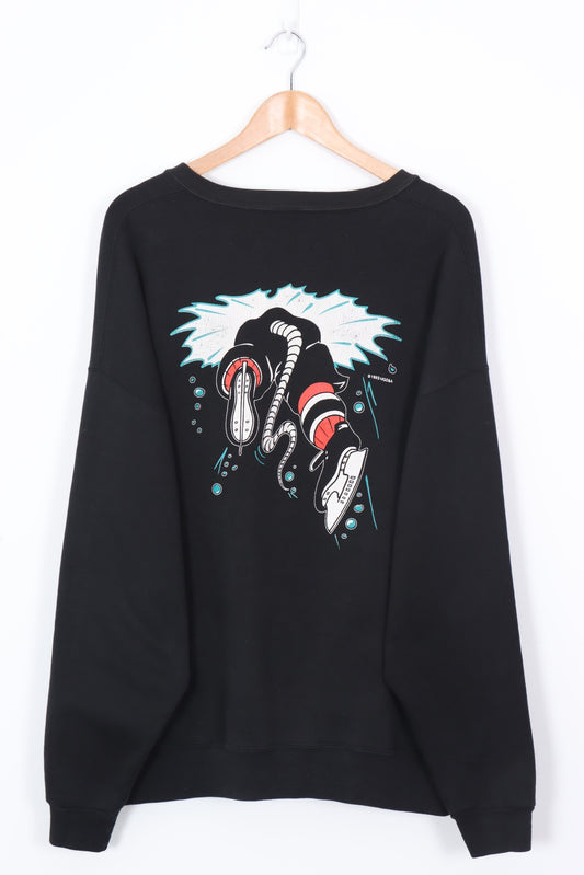 1993 Vintage NHL Albany River Rats Front & Back Hockey Sweatshirt (XXL)