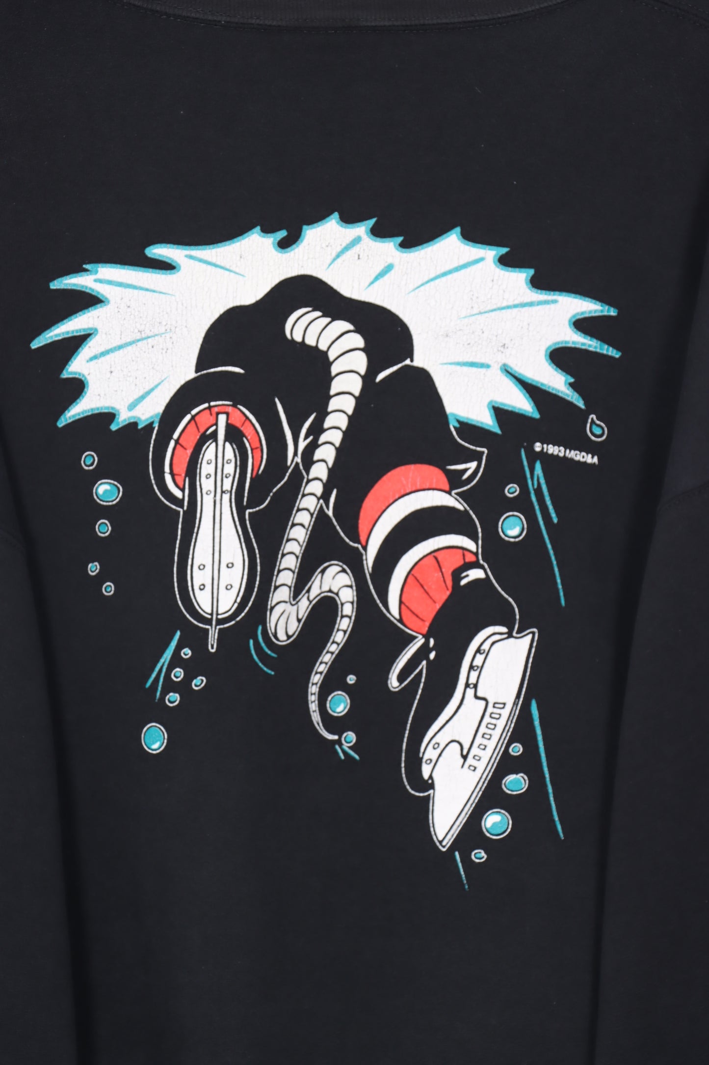 1993 Vintage NHL Albany River Rats Front & Back Hockey Sweatshirt (XXL)