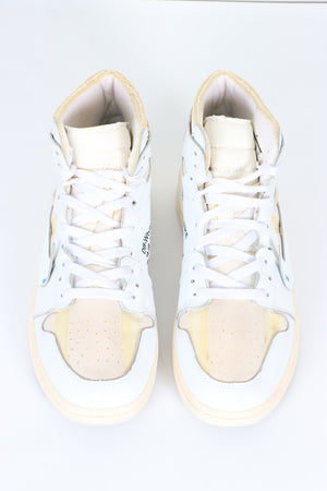 REPLICA Nike Air Jordan 1 Off White Retro High Sneakers (10)