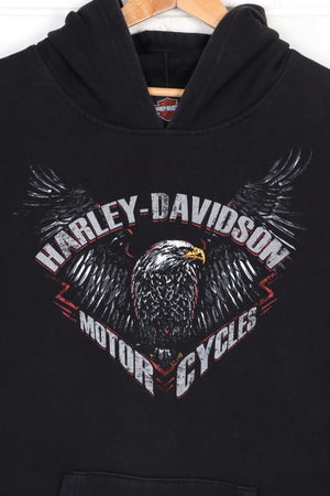 HARLEY DAVIDSON Colonial Front Back Eagle & Army Hoodie (2XL)