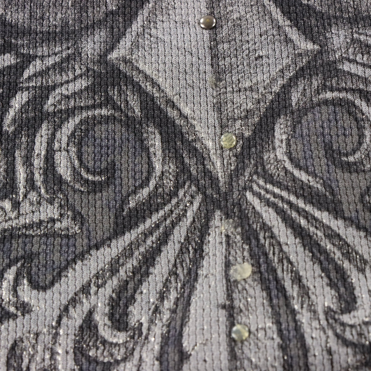 AFFLICTION Vintage Y2K "The Last Emperor" USA Made Waffle Thermal Studded Long Sleeve Tee (M TALL)