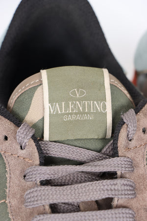 VALENTINO Camouflage 'Rockrunner' Multicolour Sneakers (43)