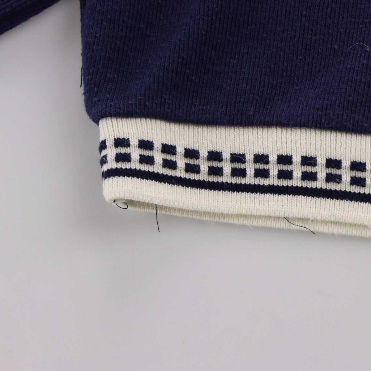 Vintage NIKE 80's Embroidered Swoosh Navy & White Collared Polo Knit T-Shirt (XL)