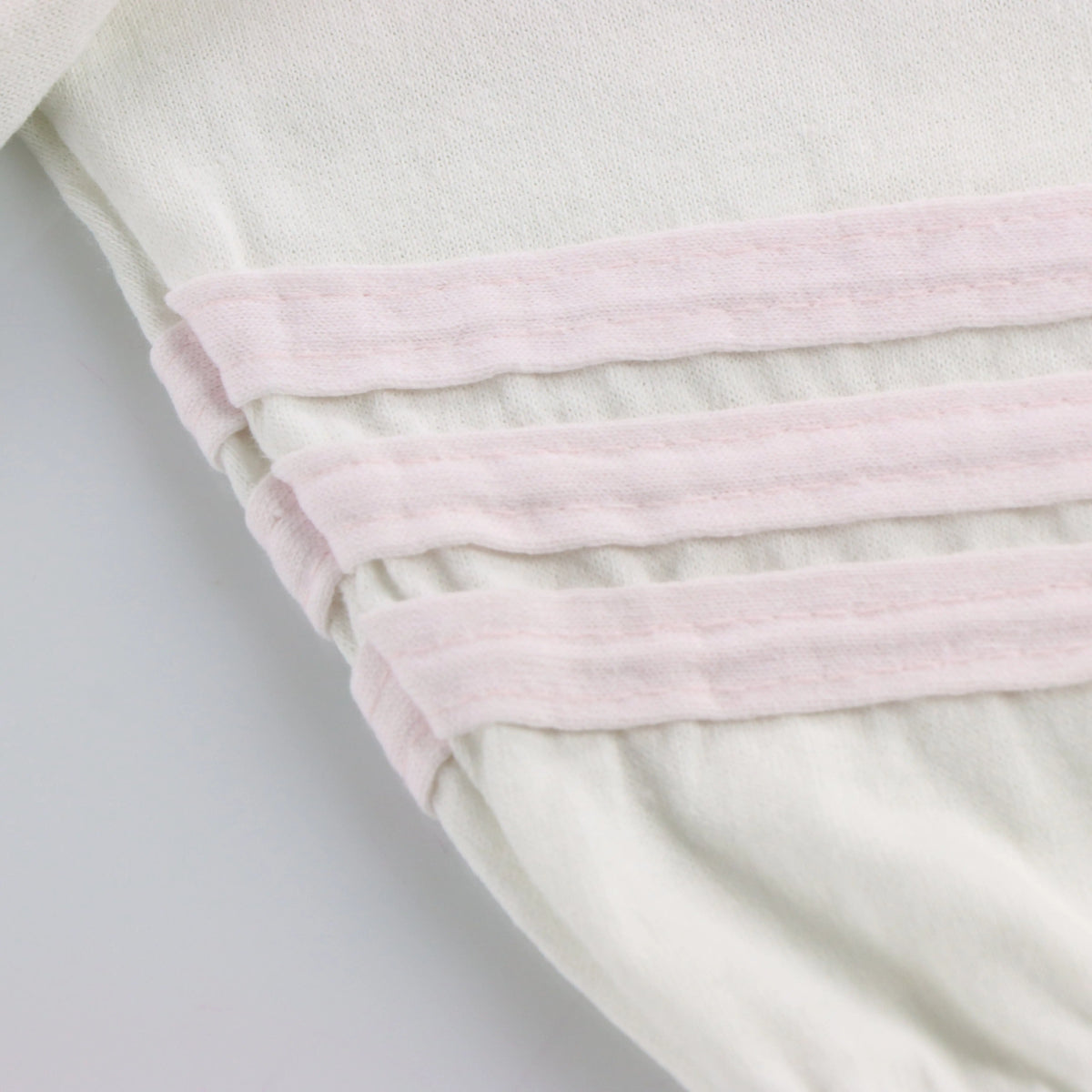 Vintage HAWAII #87 Single Stitch Baby Pink & White Stripe T-Shirt (M)
