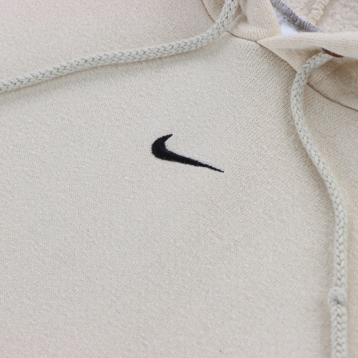 Vintage NIKE Travis Scott Embroidered Centre Swoosh Logo Beige Hoodie (XL) Vintage Sole Melbourne