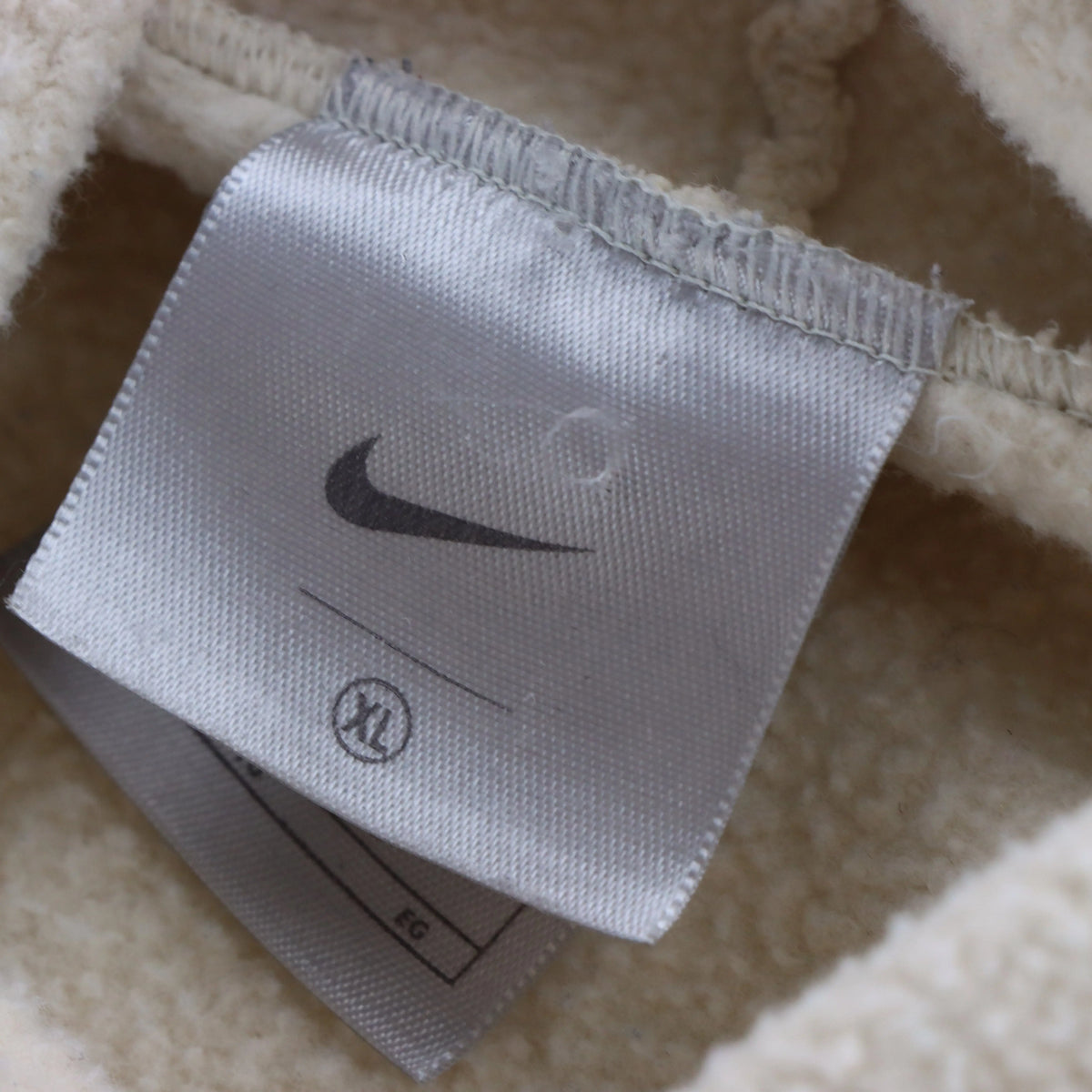 Vintage NIKE Travis Scott Embroidered Centre Swoosh Logo Beige Hoodie (XL) Vintage Sole Melbourne