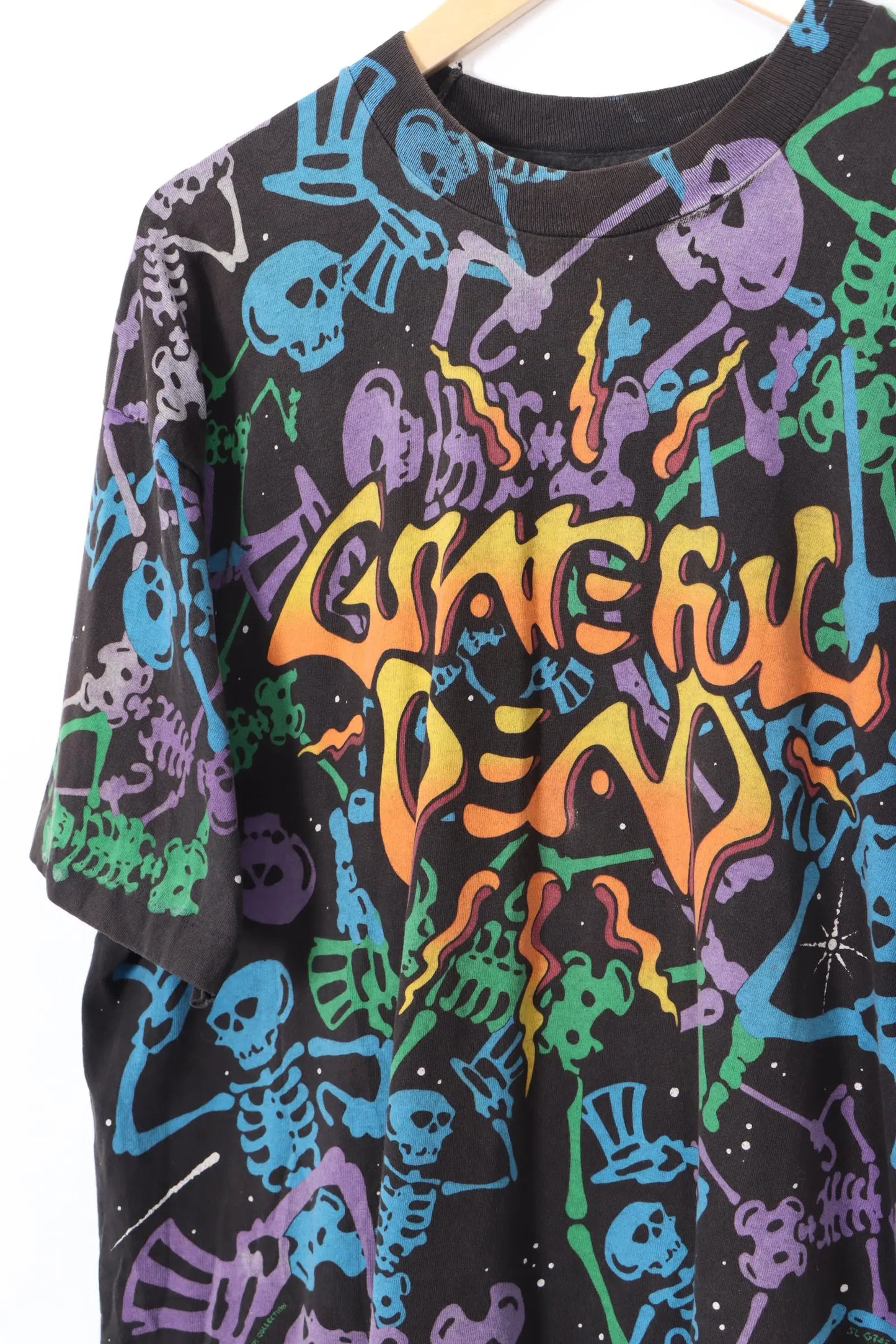 1992 Grateful Dead 'Dead Space' Graffiti Style USA Made Music Tee (XL) Vintage Sole Melbourne