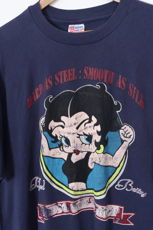 Betty Boop 'Hard as Steel : Smooth as Silk' VINTAGE 50/50 T-Shirt (XL) Vintage Sole Melbourne
