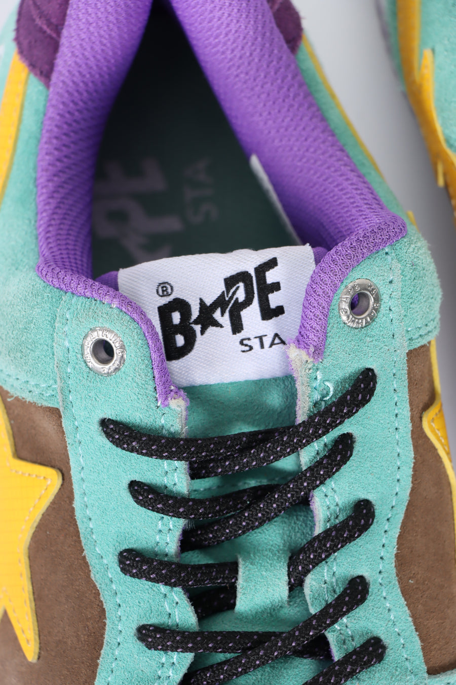 REPLICA Bape Bapesta #2 'Teal/Brown/Yellow' Low Sneakers (9.5)