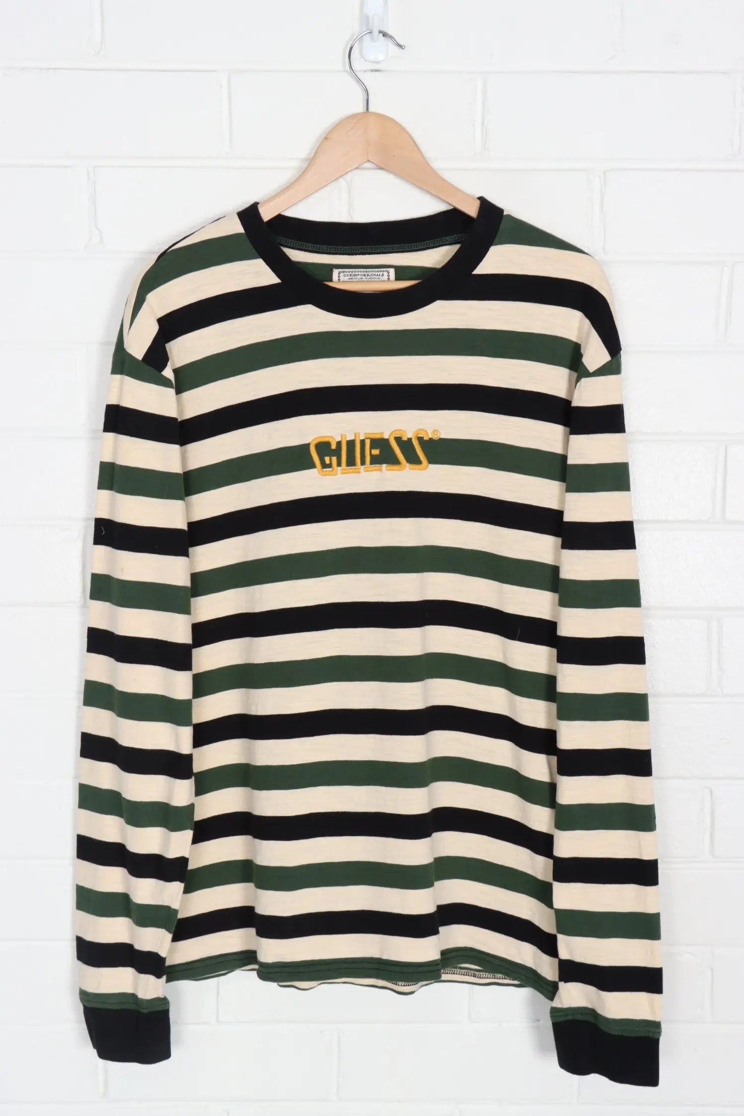 Striped Tshirt Guess Long Sleeve Striped Long Sleeve Women's
