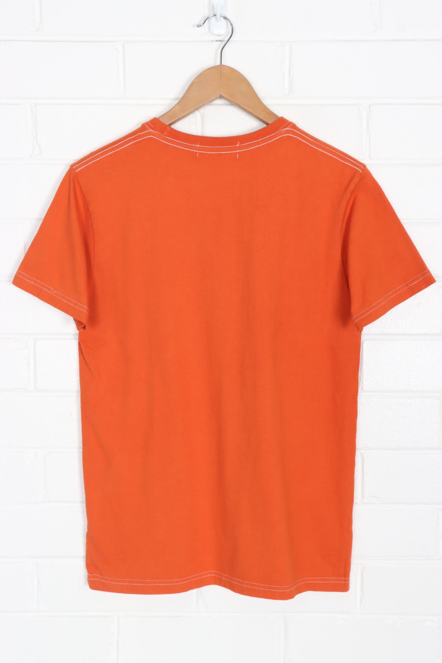 BAPE A Bathing Ape Embroidered Orange Tee (S)