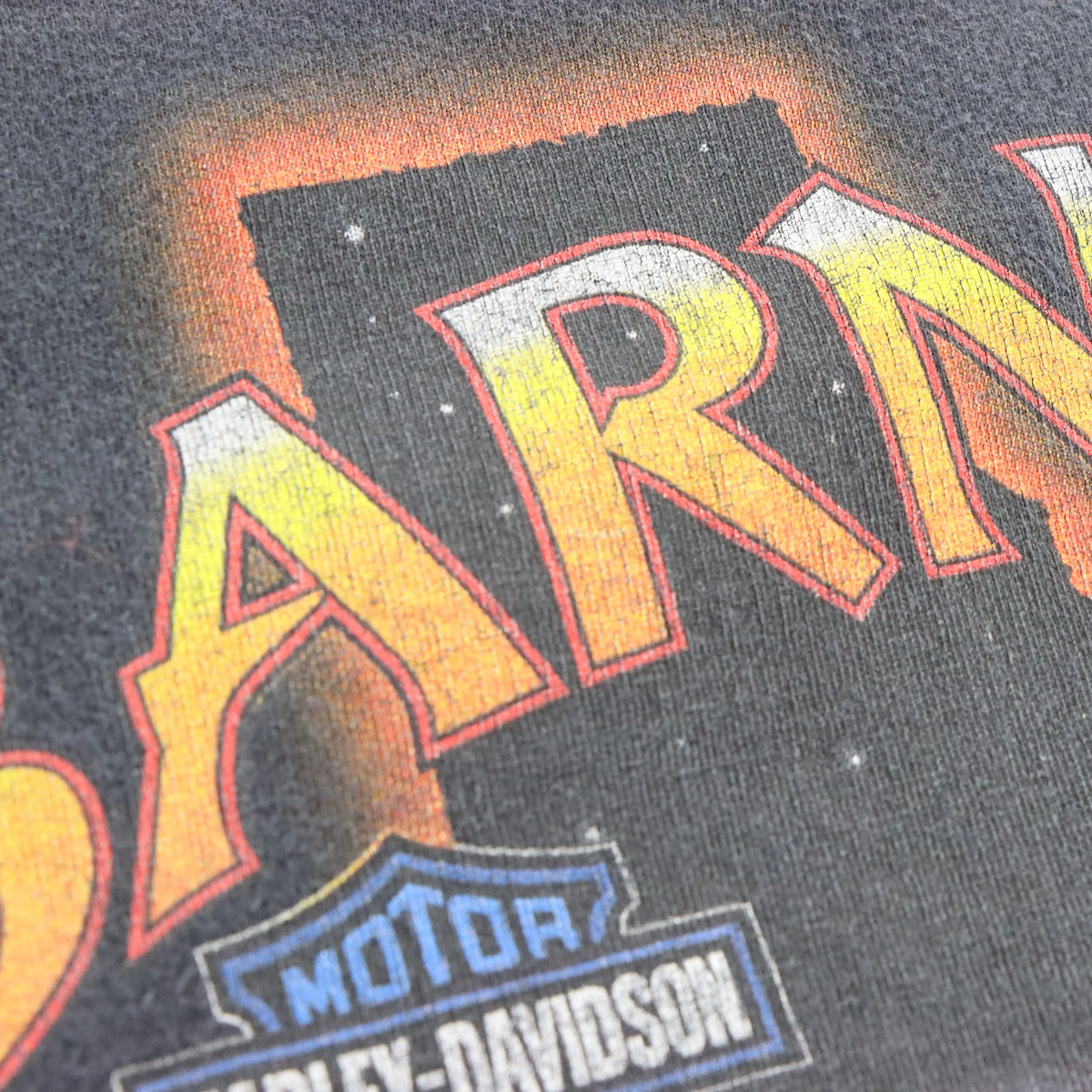 Vintage 1997 HARLEY DAVIDSON 95th Anniversary El Paso Texas Faded Black USA Made T-Shirt (XL)