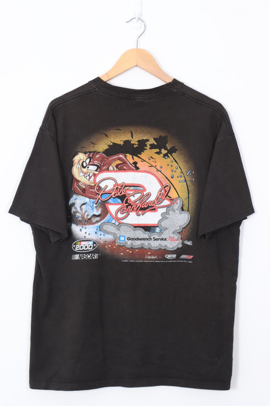 2000 NASCAR x LOONEY TUNES Taz Dale Earnhardt Double Sided Tee (L-XL)