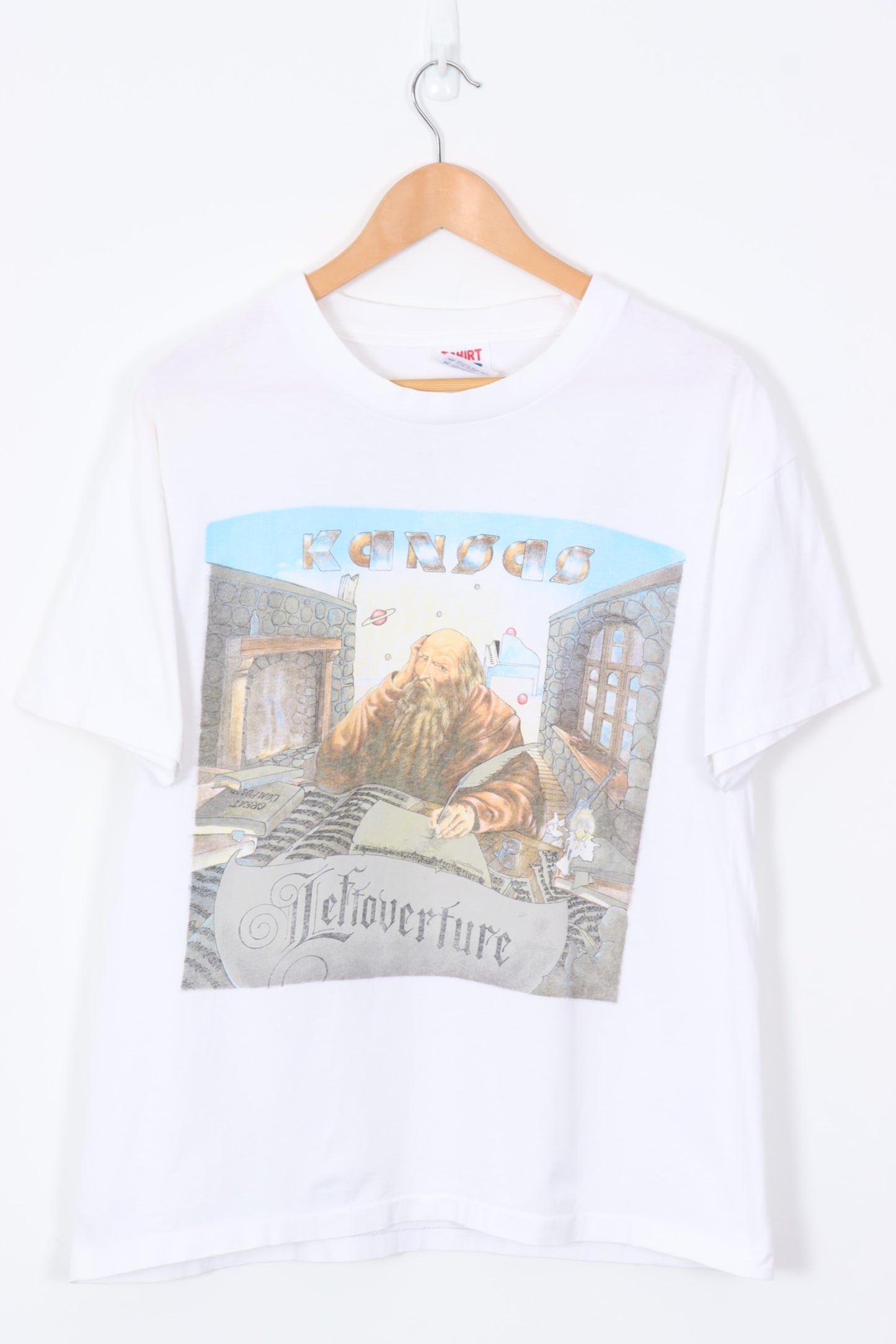 VINTAGE 1993 Leftoverture Kansas Band USA Made Tour Tee (L)