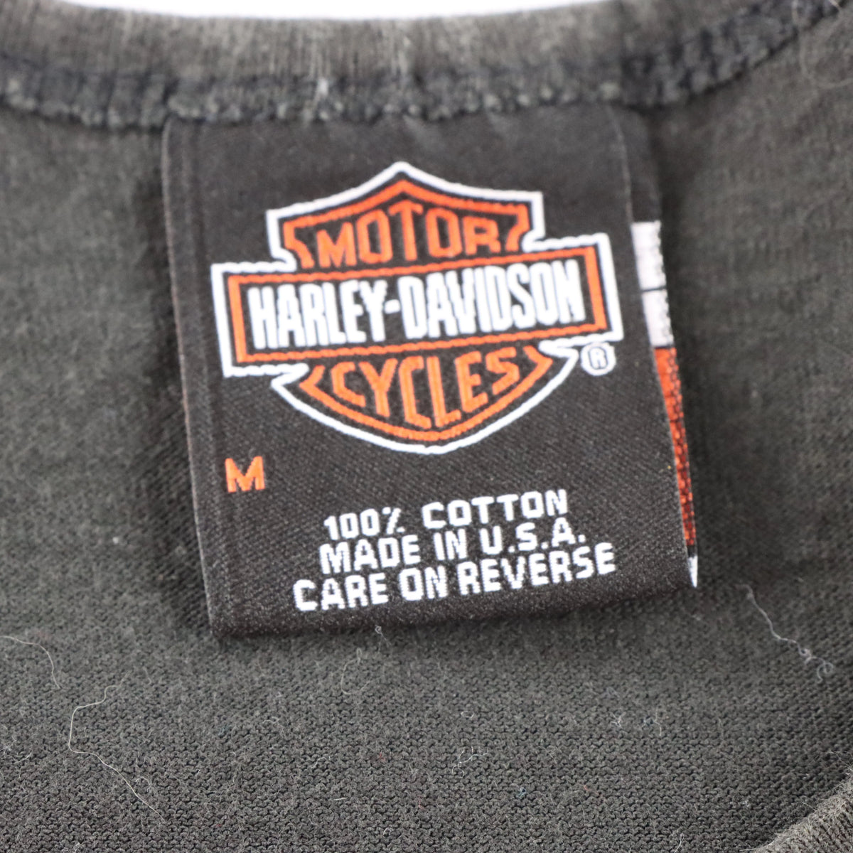 Vintage HARLEY DAVIDSON Evil Jester Des Moines Iowa Black USA Made Single Stitch Tank (M)