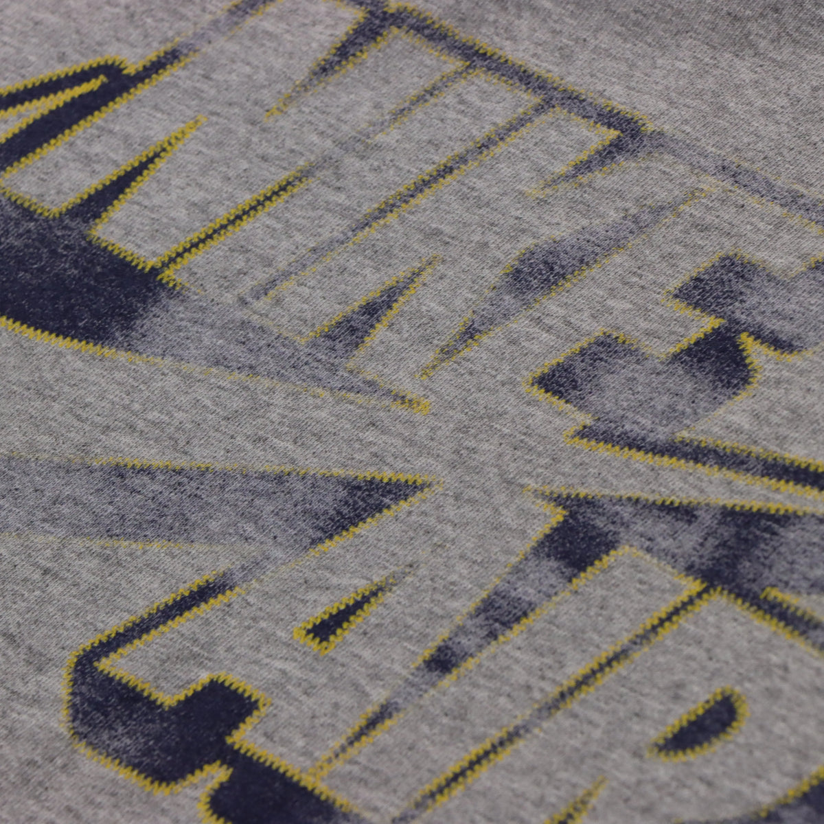 NIKE AIR Distressed Swoosh Logo Grey Tee (M) - Vintage Sole Melbourne