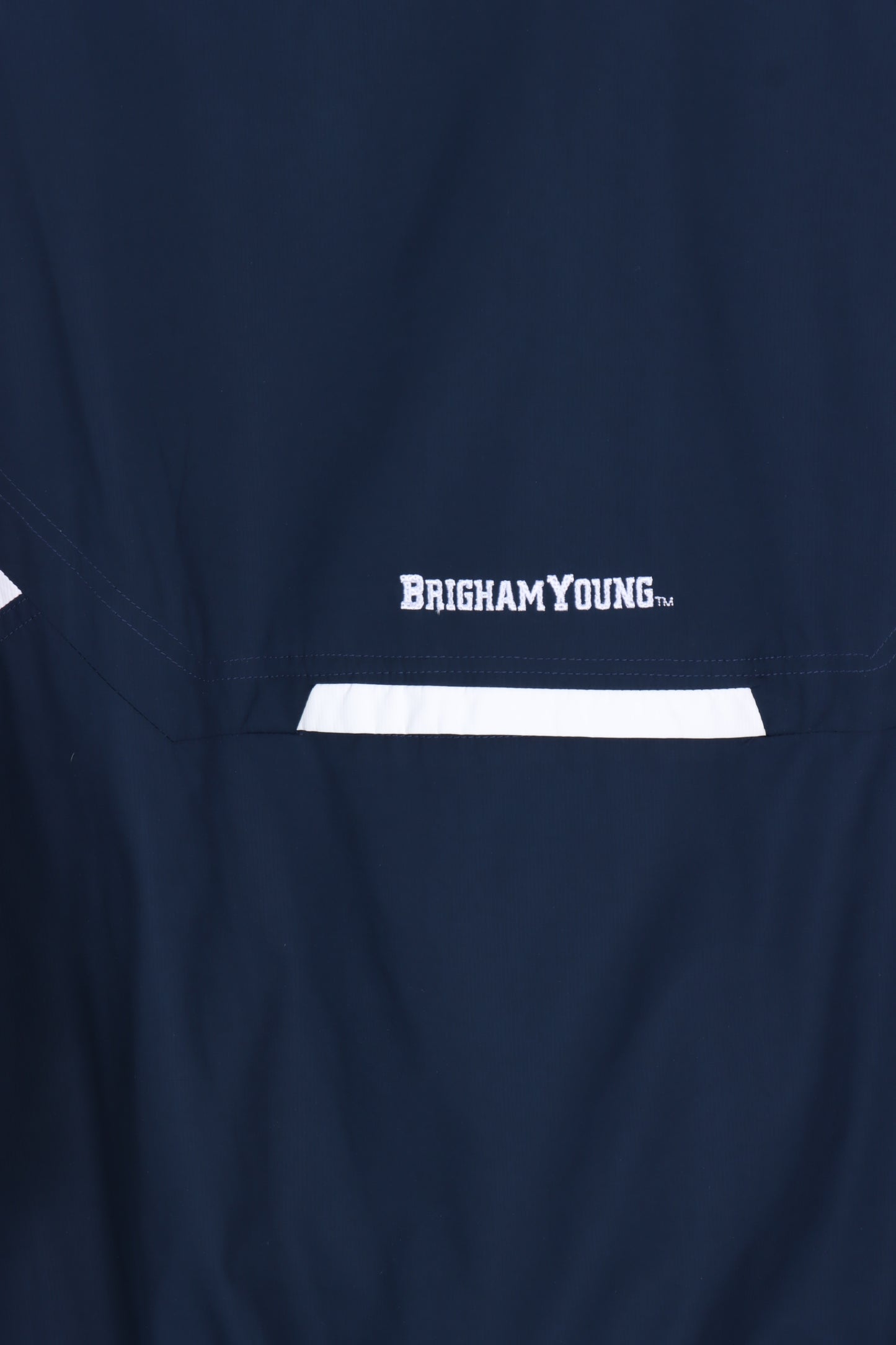 NIKE Embroidered Brigham BYU Cougars 1/4 Zip Windbreaker (XL)