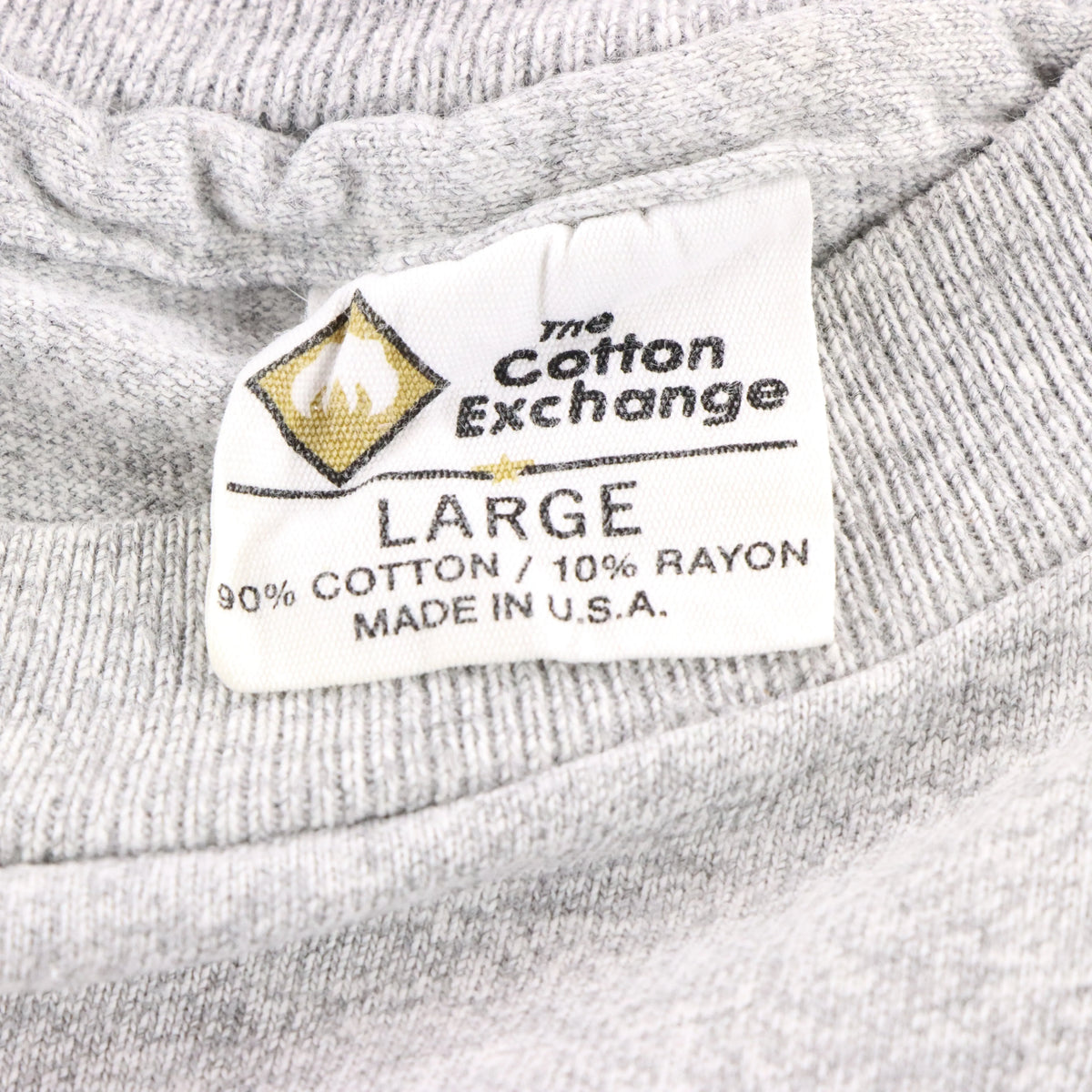 Vintage Michigan Wolverines College Hockey USA Made Heather Grey Single Stitch T-Shirt (L)