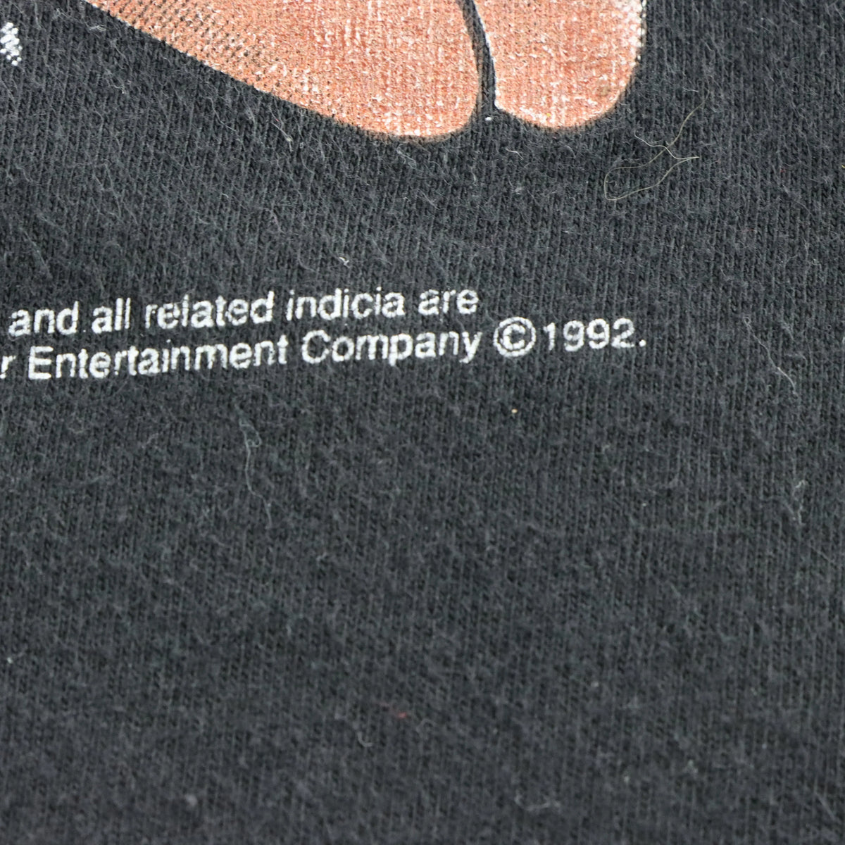 Vintage 1992 LOONEY TUNES "Rebel-Rider" Taz Black Motorcycle T-Shirt (XL)