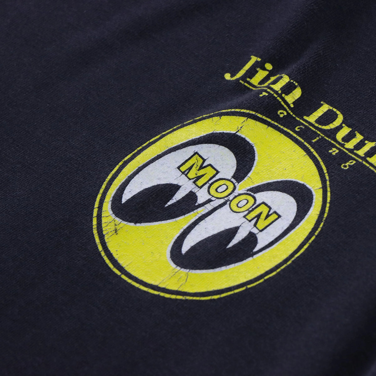 Vintage JIM DUNN Racing 'Moon' American Fan Apparel Single Stitch Faded T-Shirt (XL)