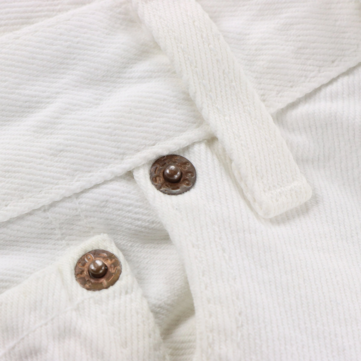LEVI'S USA Made Button Fly White Denim Jeans (31) Vintage Sole Melbourne