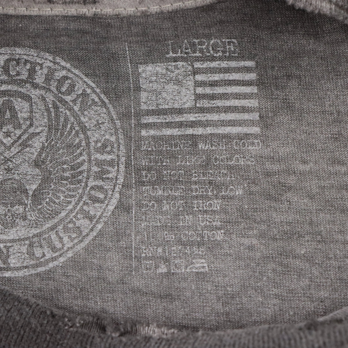 Vintage AFFLICTION American Customs "Hi-Speed Garage Built Motors" Grey USA Made Y2K Tee (L)