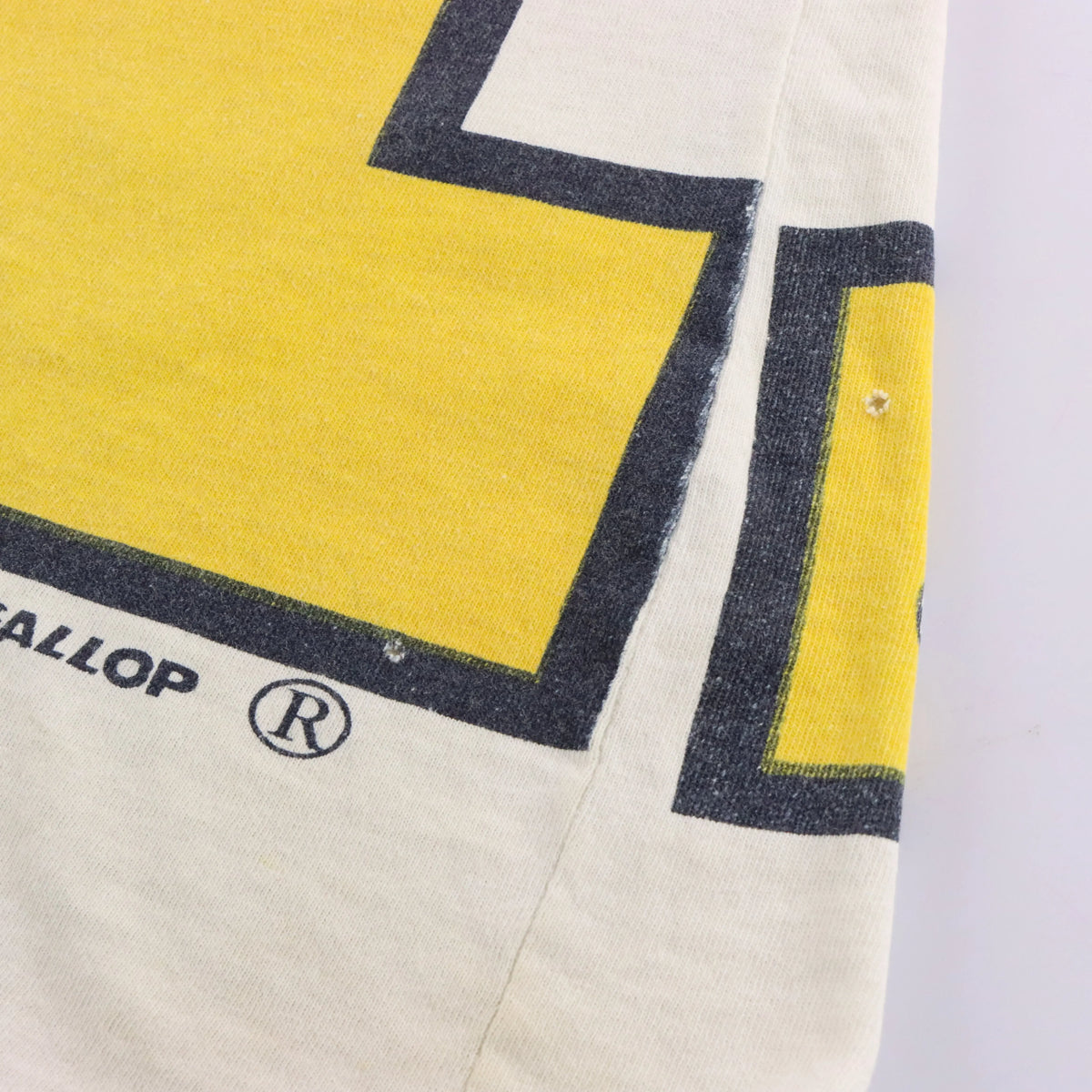 Vintage 80s University of Michigan USA Made All Over Print Boxy Tee (XXL)