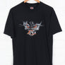 HARLEY DAVIDSON Flames Charlotte NC Engine Graphic Tee (M)