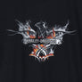 HARLEY DAVIDSON Flames Charlotte NC Engine Graphic Tee (M)
