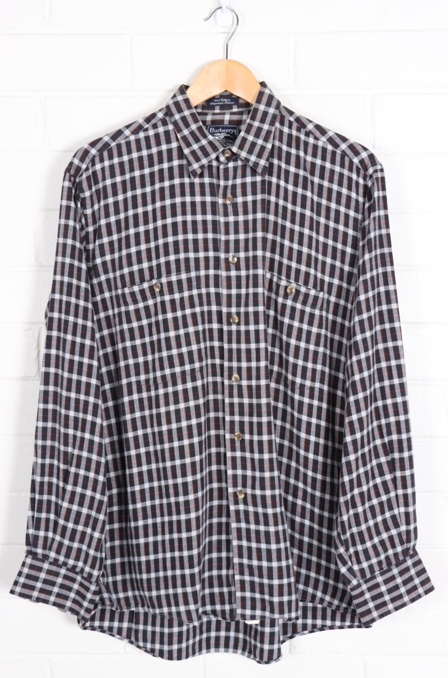 Burberry plaid on sale button up