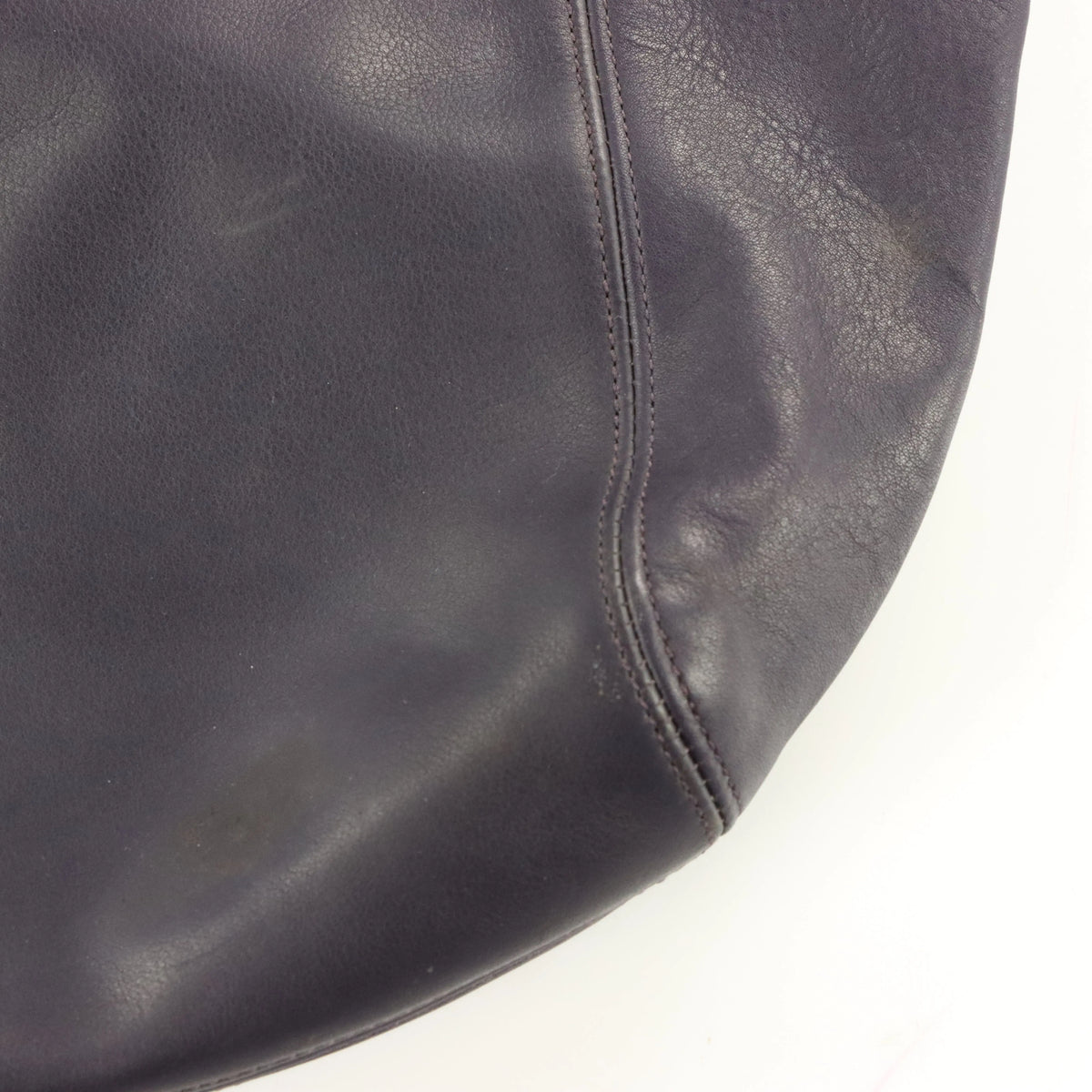 Vintage COACH E8E 4181 Dark Purple Pebbled Leather Handbag