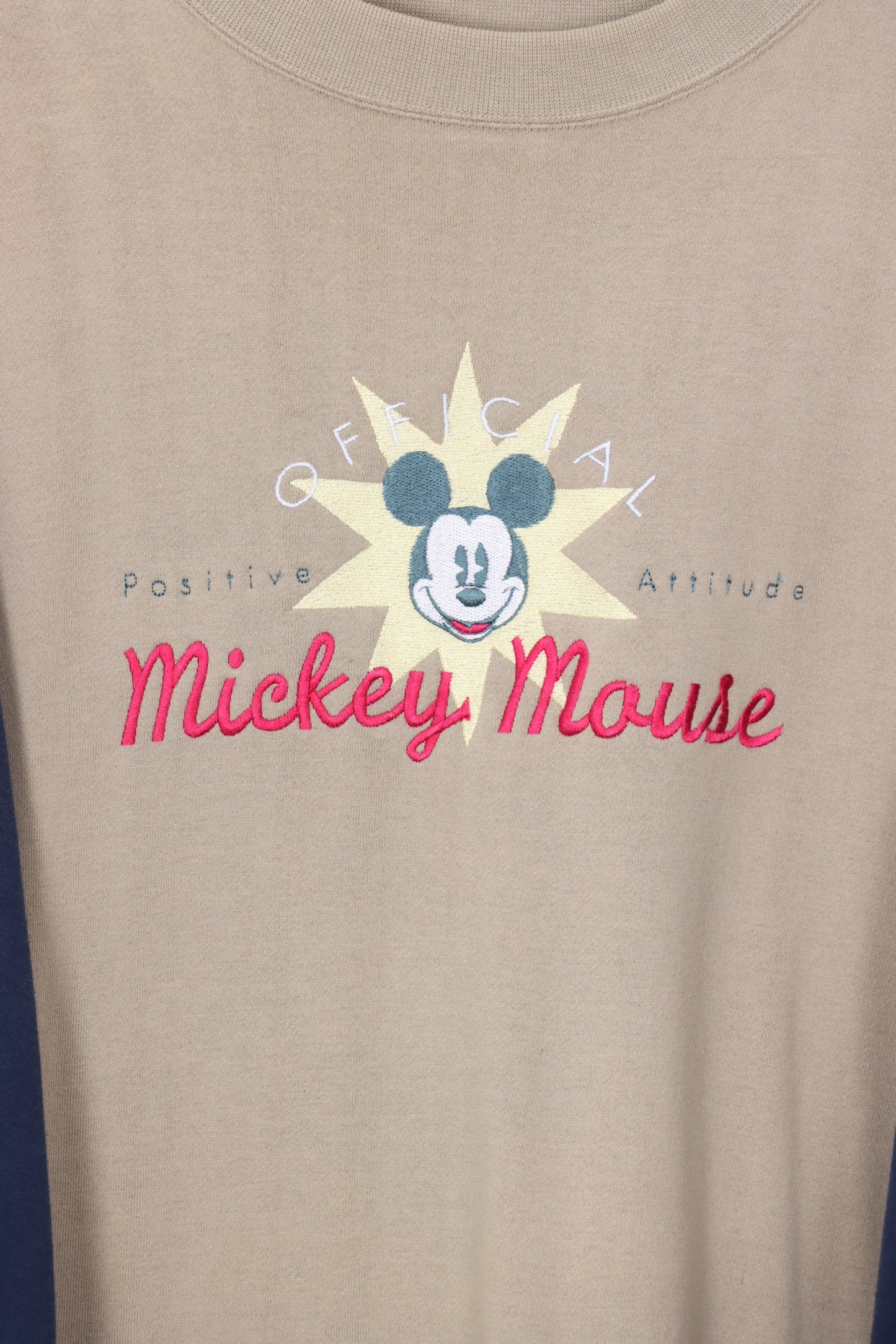 DISNEY Mickey Mouse Embroidered Panel Sweatshirt (XL)