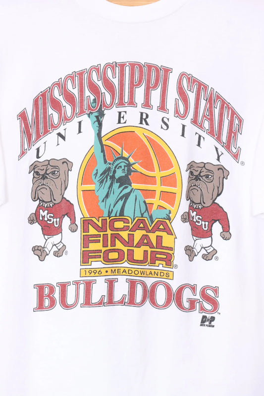 1996 VINTAGE Mississippi State University Bulldogs College Tee (M) Vintage Sole Melbourne
