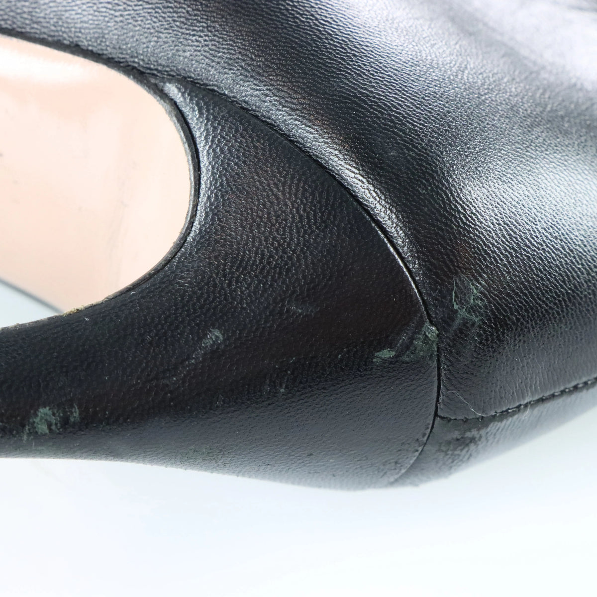 Vintage GUCCI Italian Made Black Leather Ankle Boot Stiletto Heels (38)