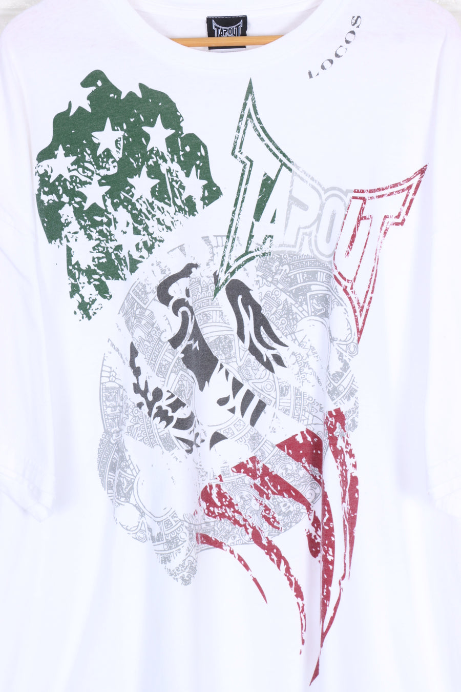 TAPOUT Locos Green White & Red Flag Tee (XXXL)
