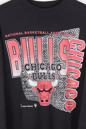 CHICAGO BULLS NBA Basketball Black & Red Sweatshirt (L)