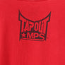 TAPOUT MPS Red Gothic Graphic Print Spell Out Y2K Style T-Shirt (XL)
